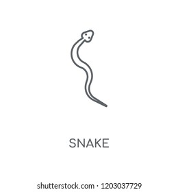 Snake linear icon. Snake concept stroke symbol design. Thin graphic elements vector illustration, outline pattern on a white background, eps 10.