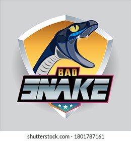 Snake logo can be used as a for institution or sports logo.