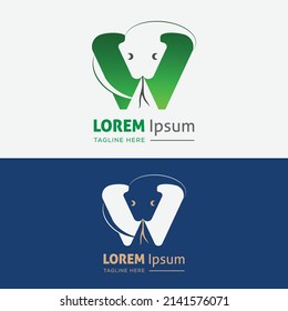 snake logo design with Initial letter w 