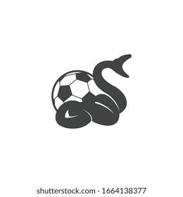 Snake logo design template, animal icon illustration