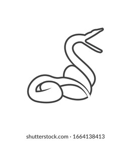 Design-Vorlage für Schlangen-Logo, Tiersymbol-Illustration