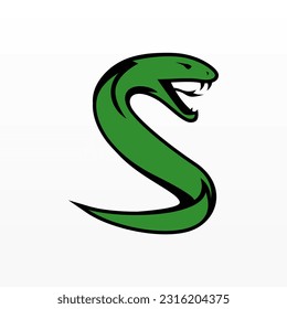 Snake logo design template. Reptile logo design concept. Wild animal logo template