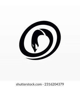 Snake logo design template. Reptile logo design concept. Wild animal logo template