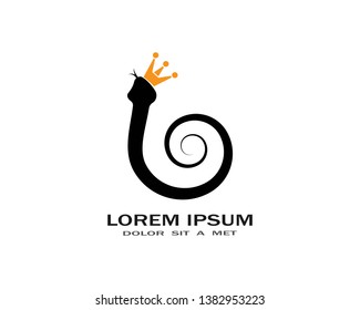 snake logo design - Vector