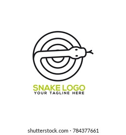 Snake Logo Design Vector