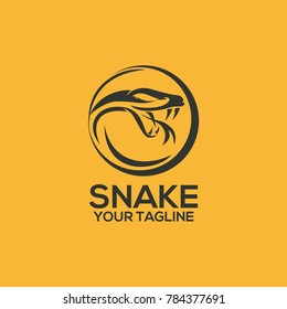 Snake Logo Design Vector