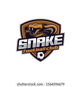 snake logo for football logo vector illustration