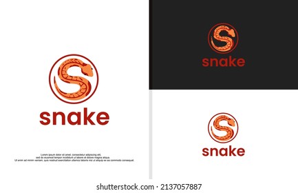 snake logo forming letter s, cartoon snake logo, corn snake logo cartoon.