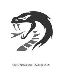 Design-Illustration für das Snake-Logo
