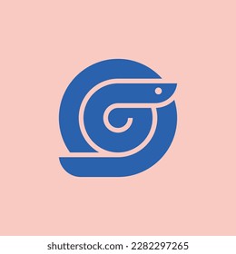 Logo de la serpiente. Diseño de iconos. Elementos de plantilla