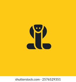 Snake logo icon flat vector design