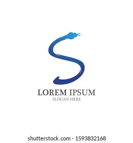 snake logo Icon vector illustration design