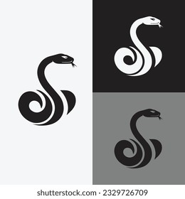 Snake logo icon Vector illustration