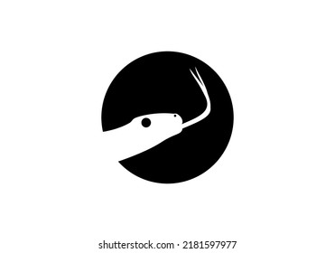 Snake Logo simple silhoutte design