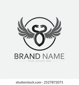 Snake Logo Template Design. Vektorgrafik.