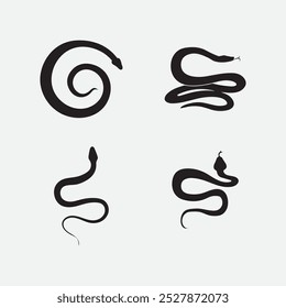 Snake Logo Template Design. Vektorgrafik.