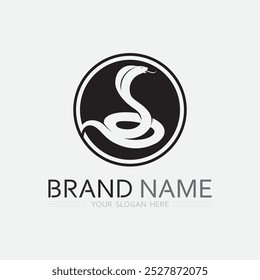 Snake Logo Template Design. Vektorgrafik.