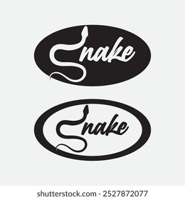 Snake Logo Template Design. Vektorgrafik.