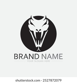 Snake Logo Template Design. Vektorgrafik.