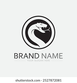 Snake Logo Template Design. Vektorgrafik.