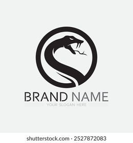 Snake Logo Template Design. Vektorgrafik.