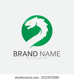 Snake Logo Template Design. Vektorgrafik.