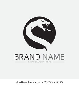 Snake Logo Template Design. Vektorgrafik.