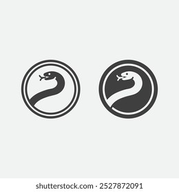 Snake Logo Template Design. Vektorgrafik.