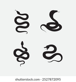 Snake Logo Template Design. Vektorgrafik.