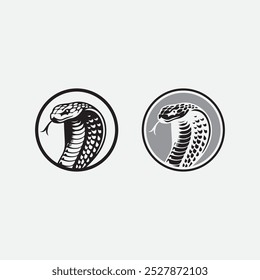 Snake Logo Template Design. Vektorgrafik.