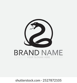 Snake Logo Template Design. Vektorgrafik.