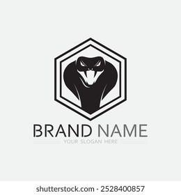 Snake Logo Template Design. Vektorgrafik.