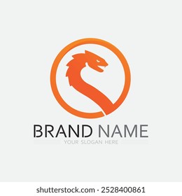 Snake Logo Template Design. Vektorgrafik.