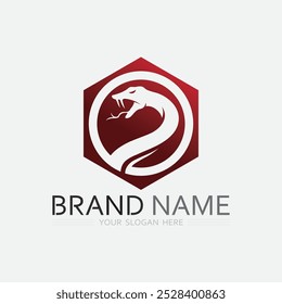 Snake Logo Template Design. Vektorgrafik.