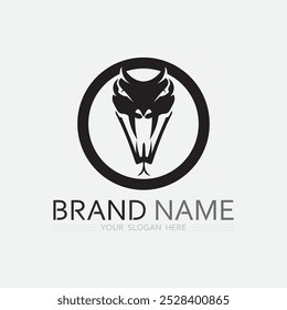 Snake Logo Template Design. Vektorgrafik.