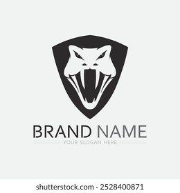 Snake Logo Template Design. Vektorgrafik.