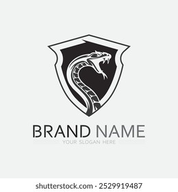 Snake Logo Template Design. Vektorgrafik.