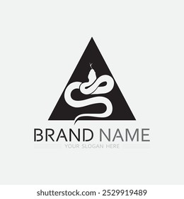 Snake Logo Template Design. Vektorgrafik.