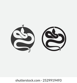 Snake Logo Template Design. Vektorgrafik.