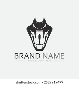 Snake Logo Template Design. Vektorgrafik.