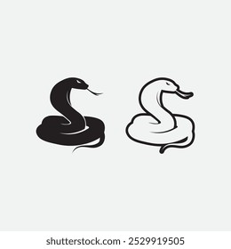 Snake Logo Template Design. Vektorgrafik.