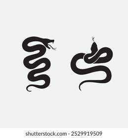 Snake Logo Template Design. Vektorgrafik.