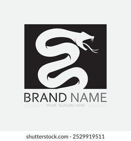 Snake Logo Template Design. Vektorgrafik.