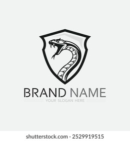 Snake Logo Template Design. Vektorgrafik.