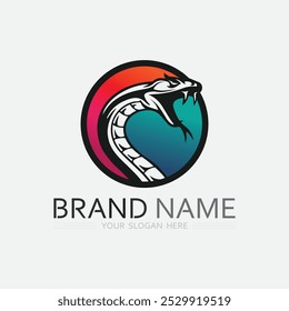 Snake Logo Template Design. Vektorgrafik.