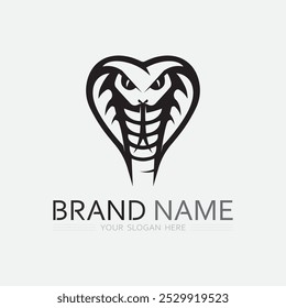 Snake Logo Template Design. Vektorgrafik.