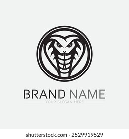 Snake Logo Template Design. Vektorgrafik.