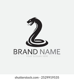 Snake Logo Template Design. Vektorgrafik.