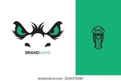 Diseño de Plantilla de logotipo de serpiente. Ilustración vectorial.