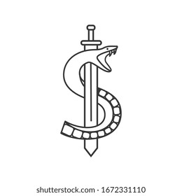 Snake Logo template vector illustration design